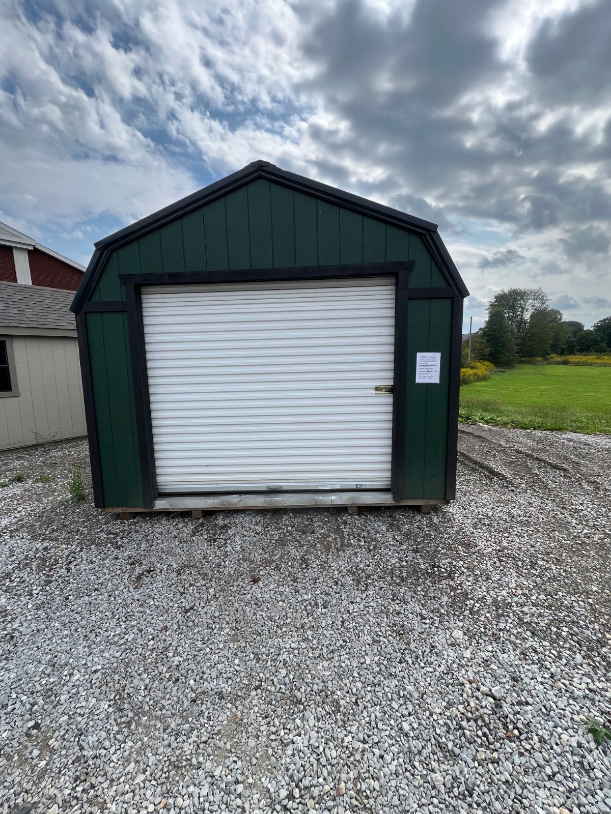 12x20’ Green Garage/Black trim on the lot in Hartville - photo 1 of 4