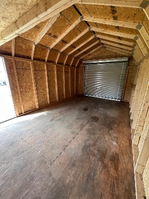12x20’ Green Garage/Black trim on the lot in Hartville - photo 3 of 4