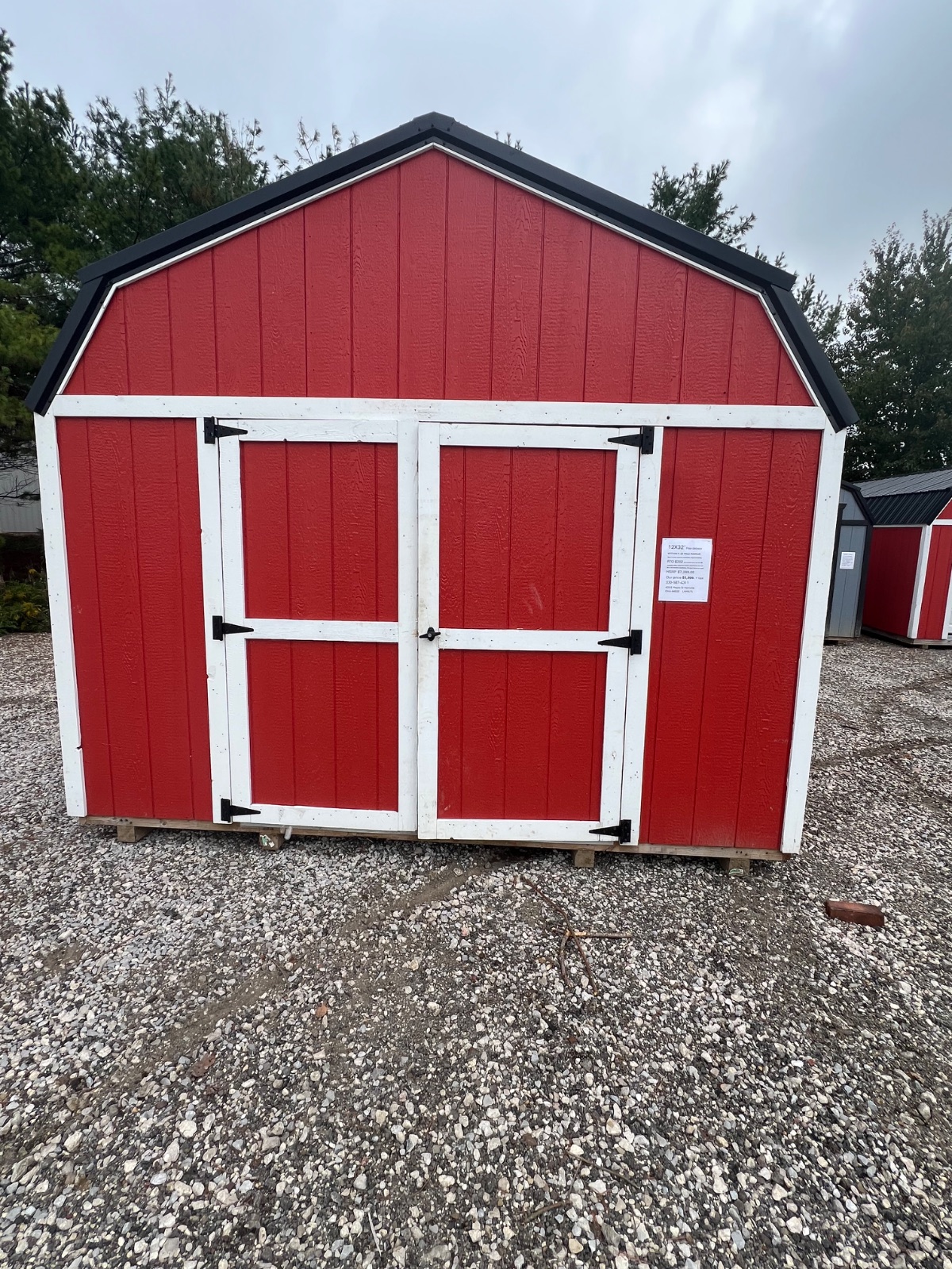 12x32’ Red Barn lofted barn on the lot in Hartville - photo 1 of 4